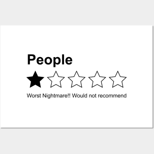 People Rating One Star Worst Nightmare Posters and Art